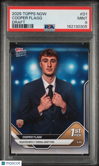 2025 Topps Now Draft Cooper Flagg #D1 PSA 9