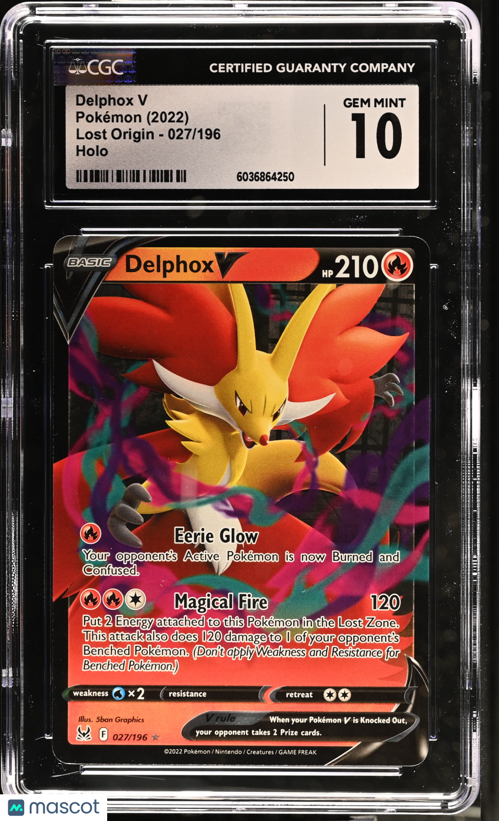 Delphox V 027/196 Swsh11: Lost Origin Holo